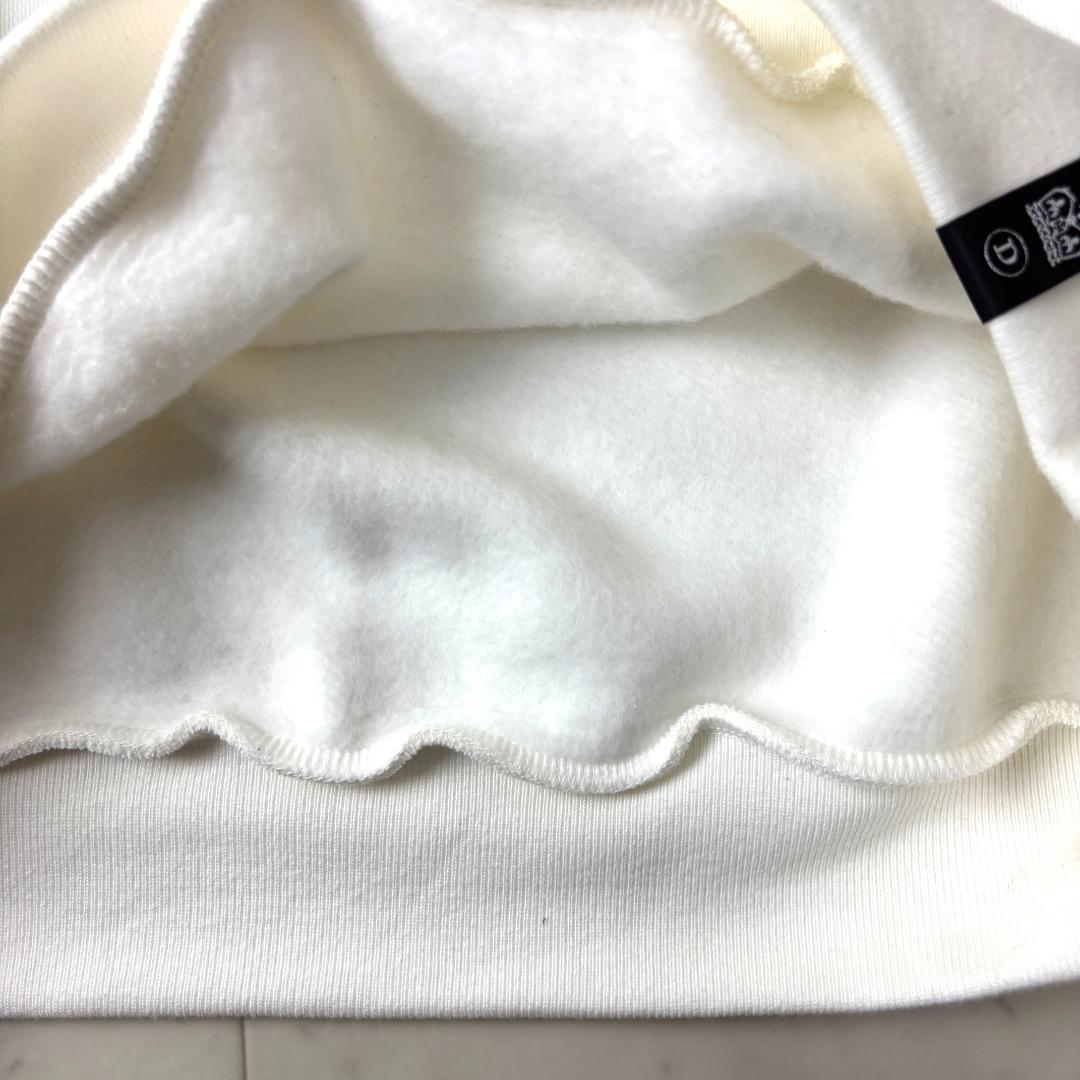 ダブルスタンダードクロージング F Dロゴ裏起毛プルオーバー 白 WEB限定