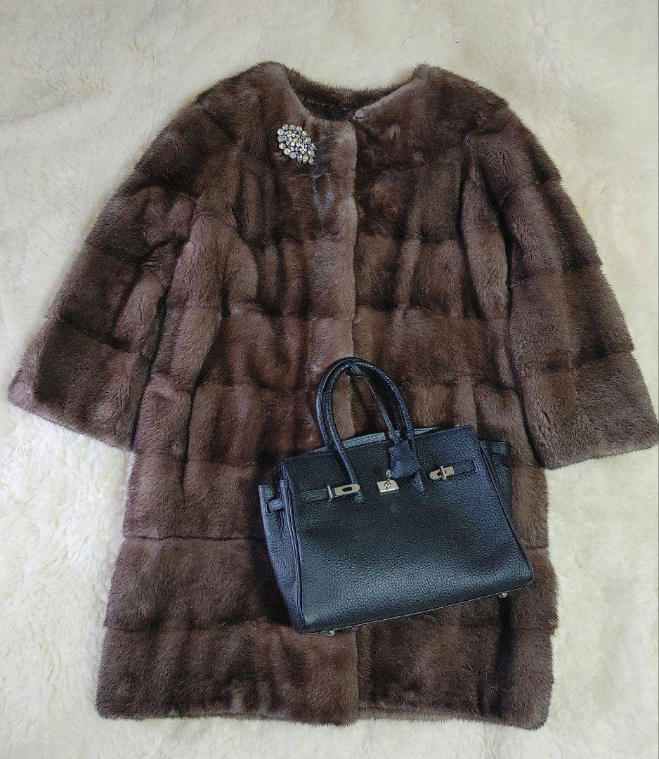 ミューズ 美しいダイドミンク ブラウン 染めブルーアイリス系 カフェオレ