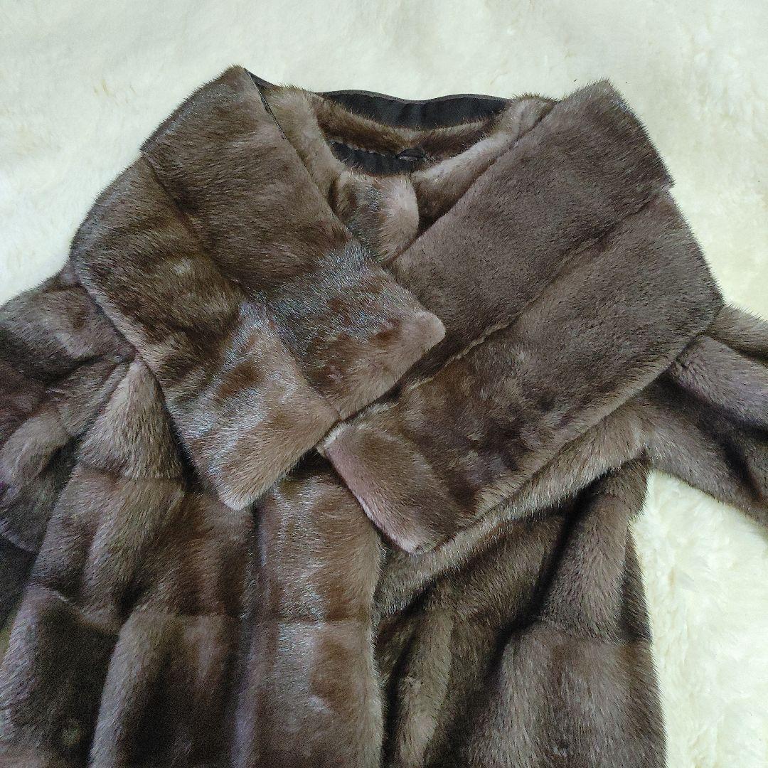 ミューズ 美しいダイドミンク ブラウン 染めブルーアイリス系 カフェオレ