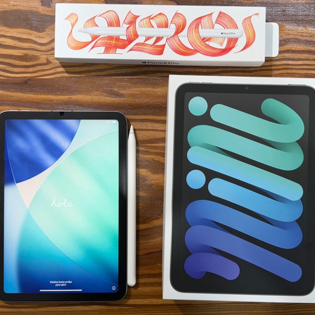 【美品】iPad mini 7 + Apple Pencil pro + ケース