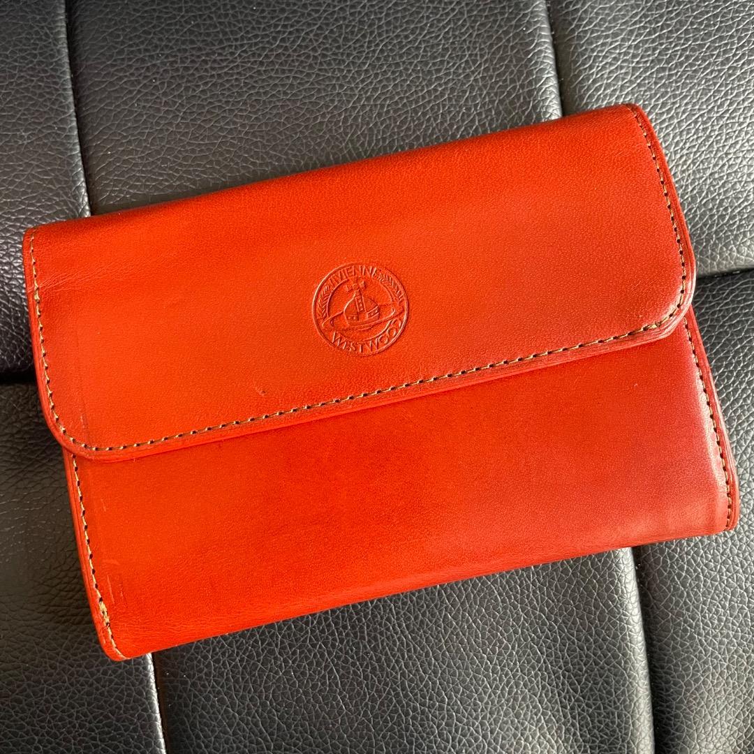 超レア 廃盤✨Vivienne Westwood 財布 オレンジ系 ユニセックス