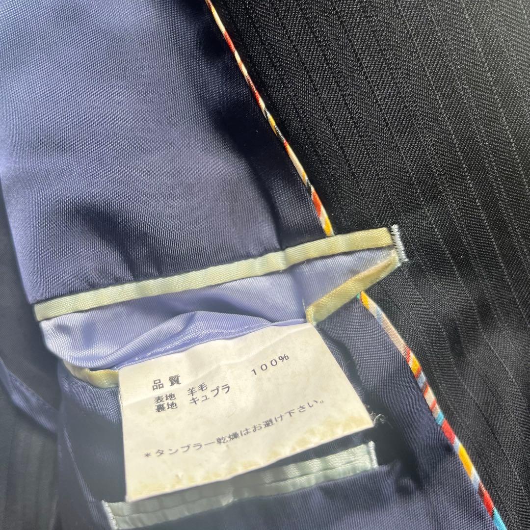 美品 ポールスミス Paul Smith スーツ セットアップ 濃紺 Lサイズ