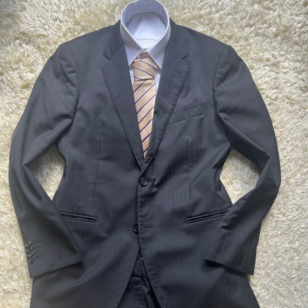 美品 ポールスミス Paul Smith スーツ セットアップ 濃紺 Lサイズ