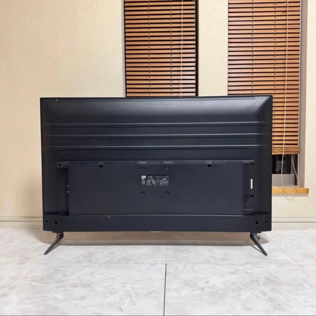 【美品】TCL43V型液晶テレビAndroid搭載4Kスマートテレビ2021年製