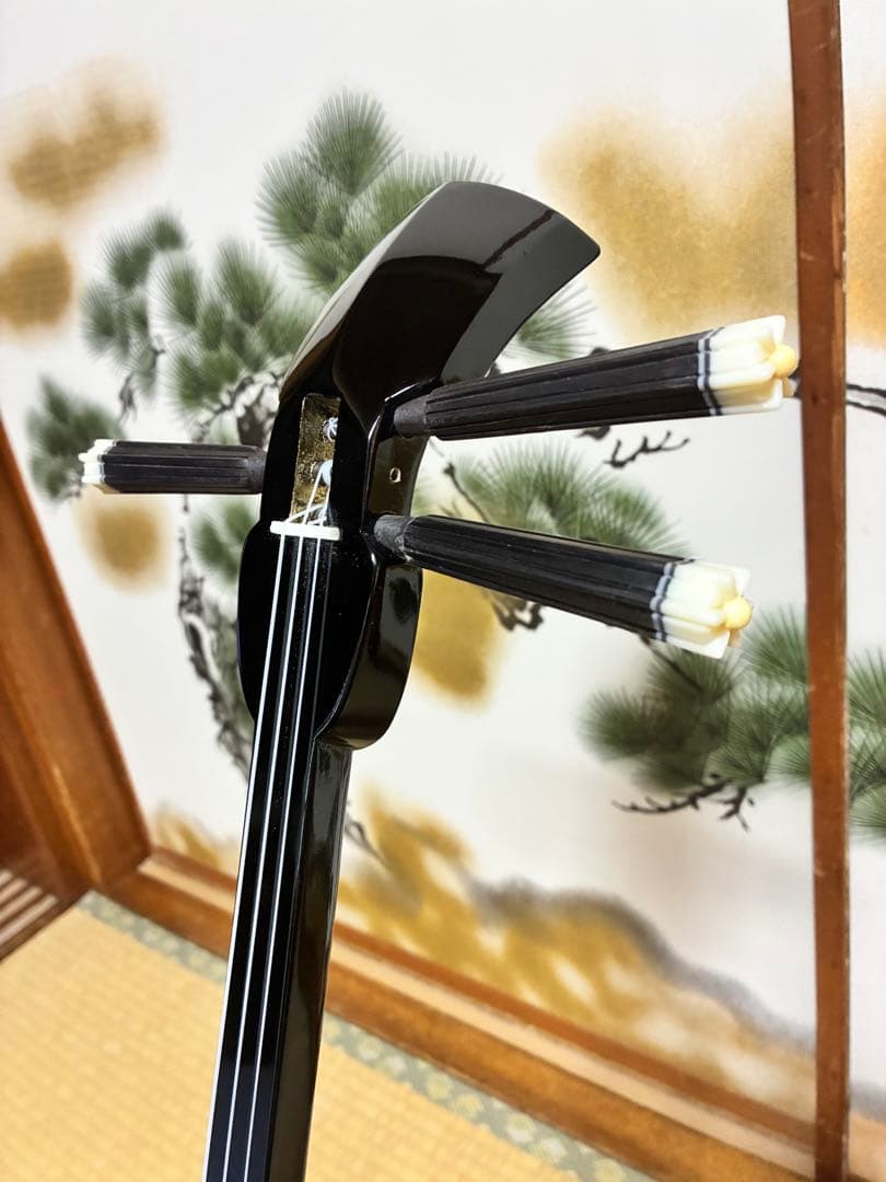 沖縄三線！貴重！知念大工型！本張り【一枚張り】