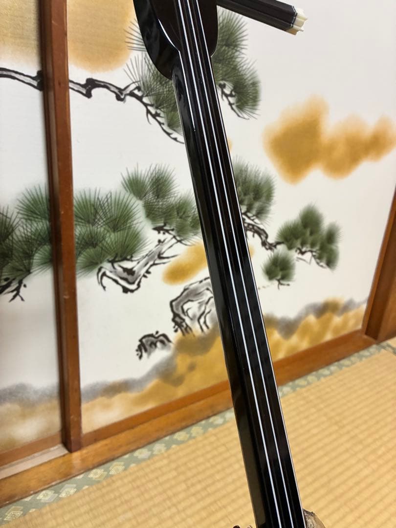 沖縄三線！貴重！知念大工型！本張り【一枚張り】