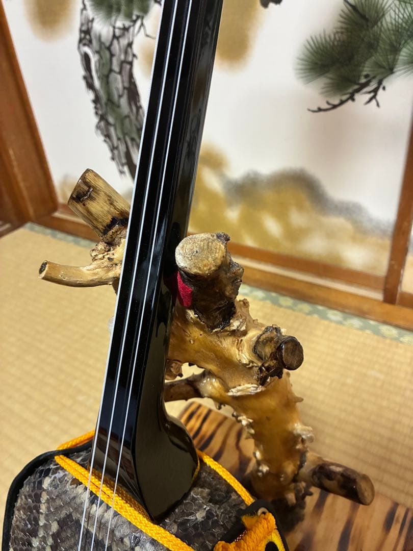 沖縄三線！貴重！知念大工型！本張り【一枚張り】