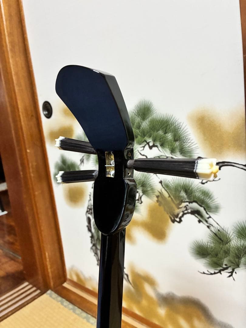 沖縄三線！貴重！知念大工型！本張り【一枚張り】