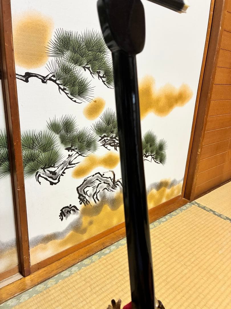 沖縄三線！貴重！知念大工型！本張り【一枚張り】