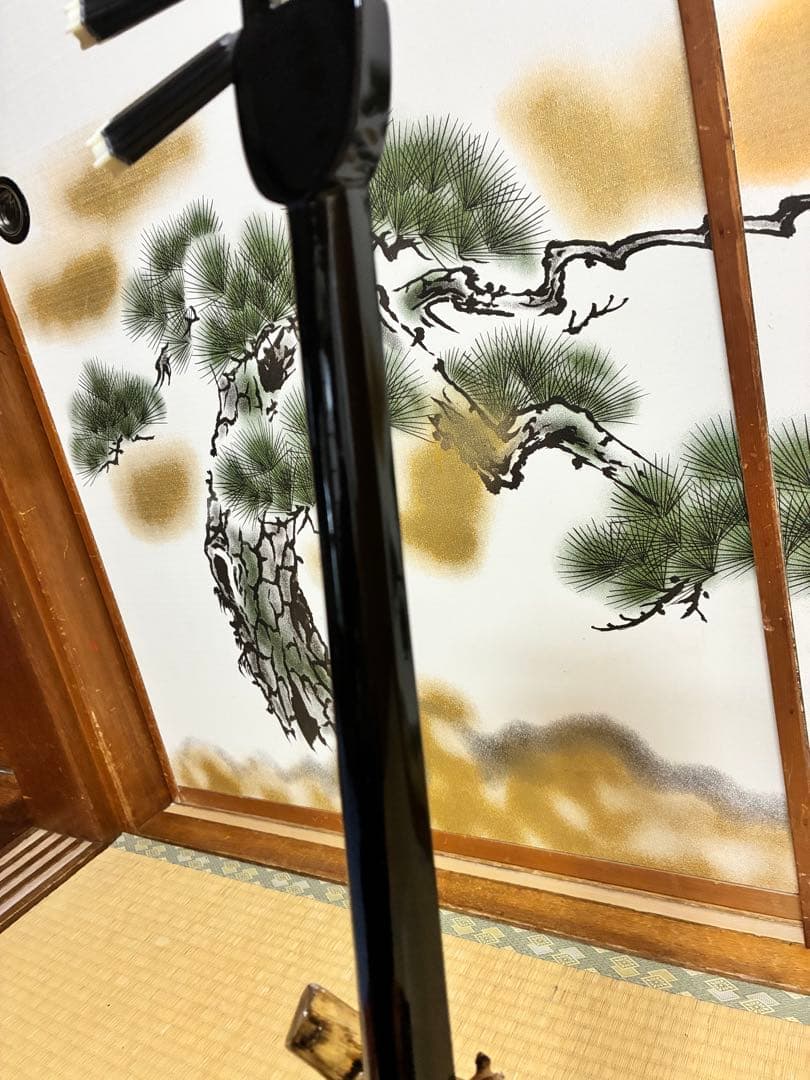 沖縄三線！貴重！知念大工型！本張り【一枚張り】