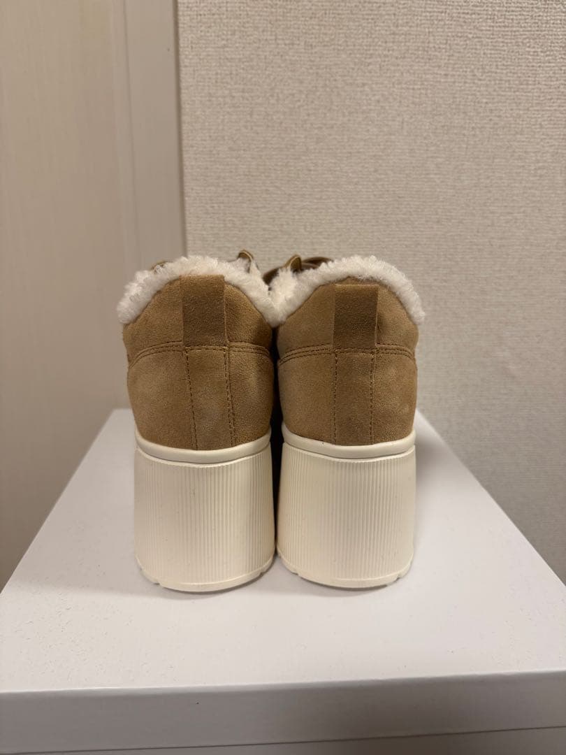 鈴木亜美さん もこもこ スエードスニーカー L 人気 厚底スニーカー 24.5
