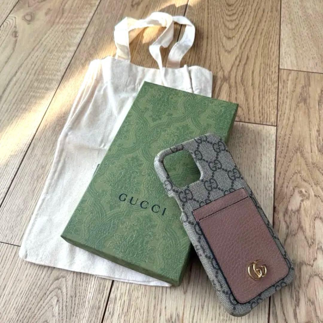 【GUCCI】iPhoneケース カードポケット付き