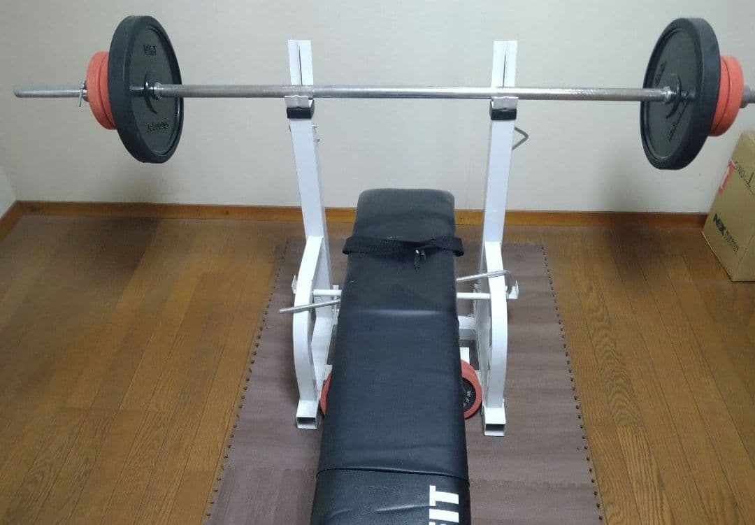 Wild Fit ベンチプレス台バーベル65KGセット