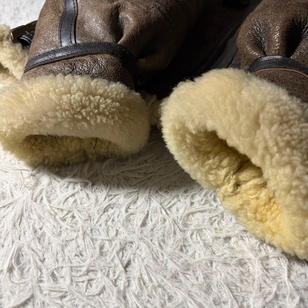 【米国製】AVIREX フライトジャケット　B-3 ムートン　羊革　38