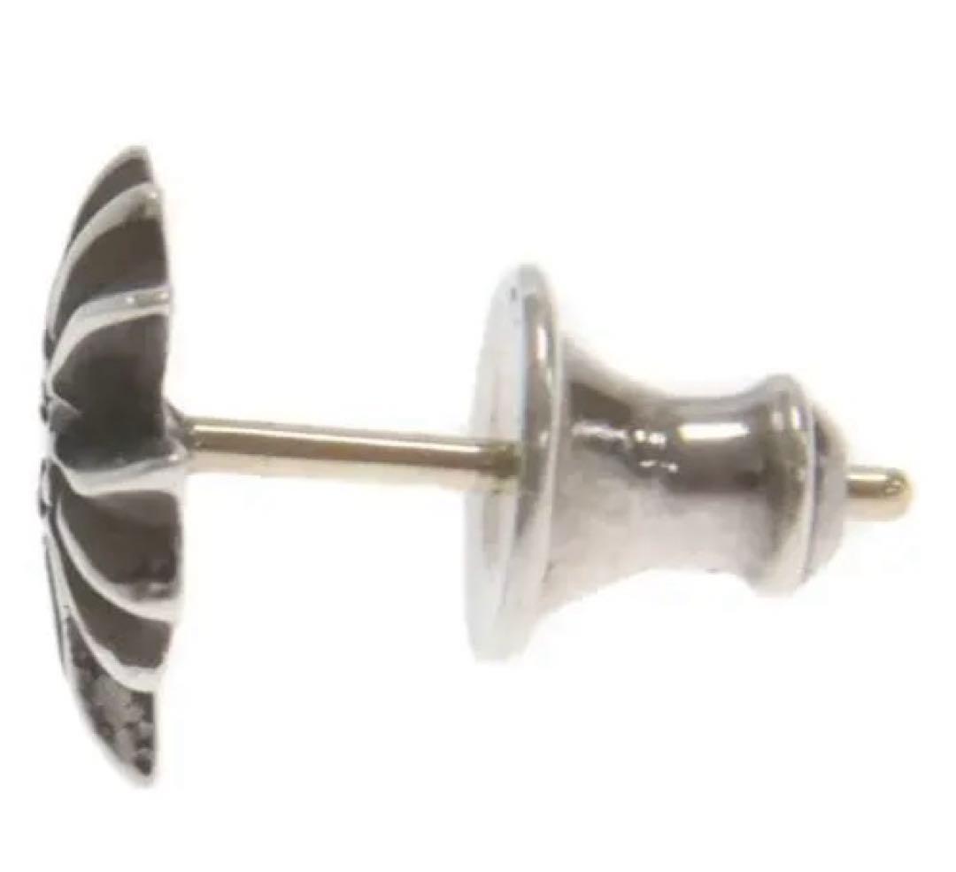 クロムハーツ　シルバー925 クロスデザイン ピアス(片耳用) ルビー