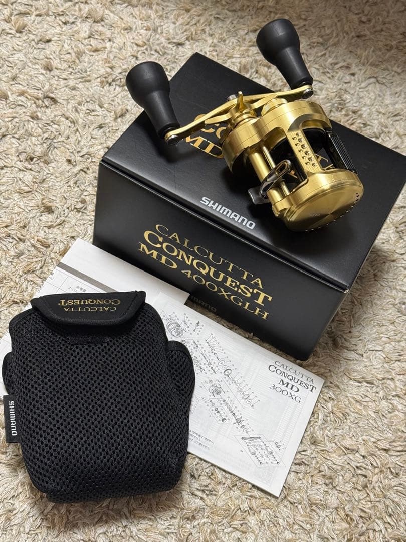 シマノ カルカッタコンクエストMD 400XGLH ベイトリール　右ハンドル