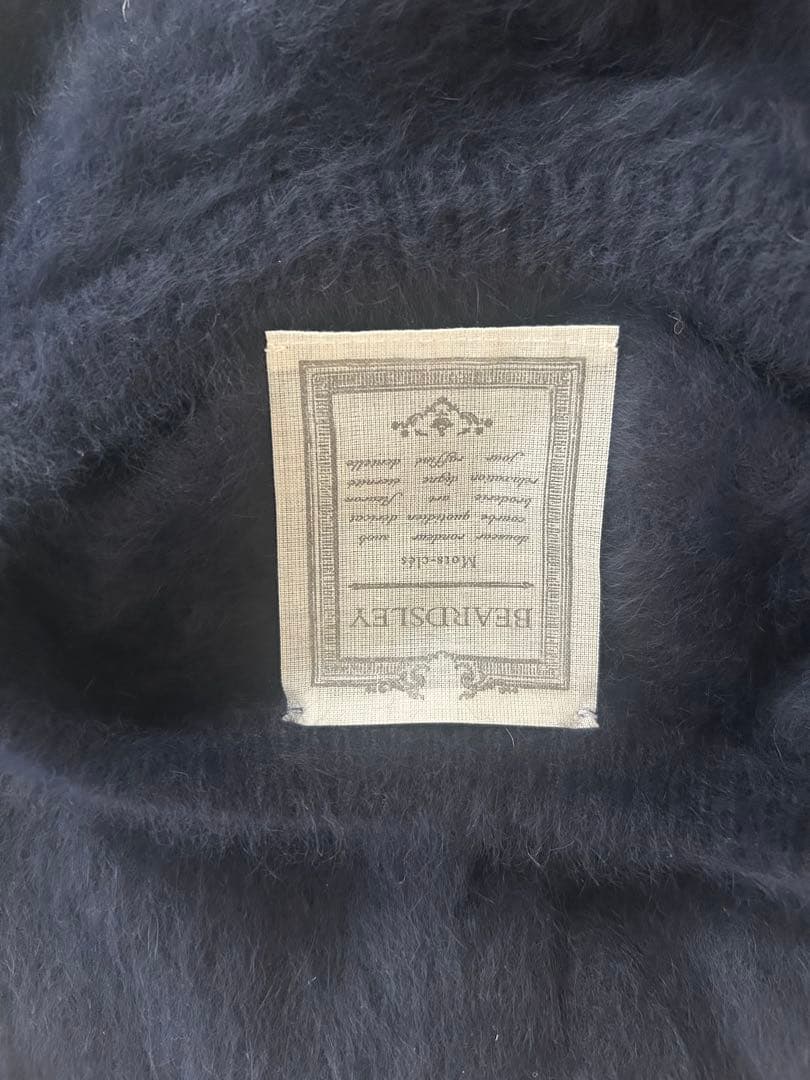 BEARDSLEY ファーニットポンチョ ネイビー