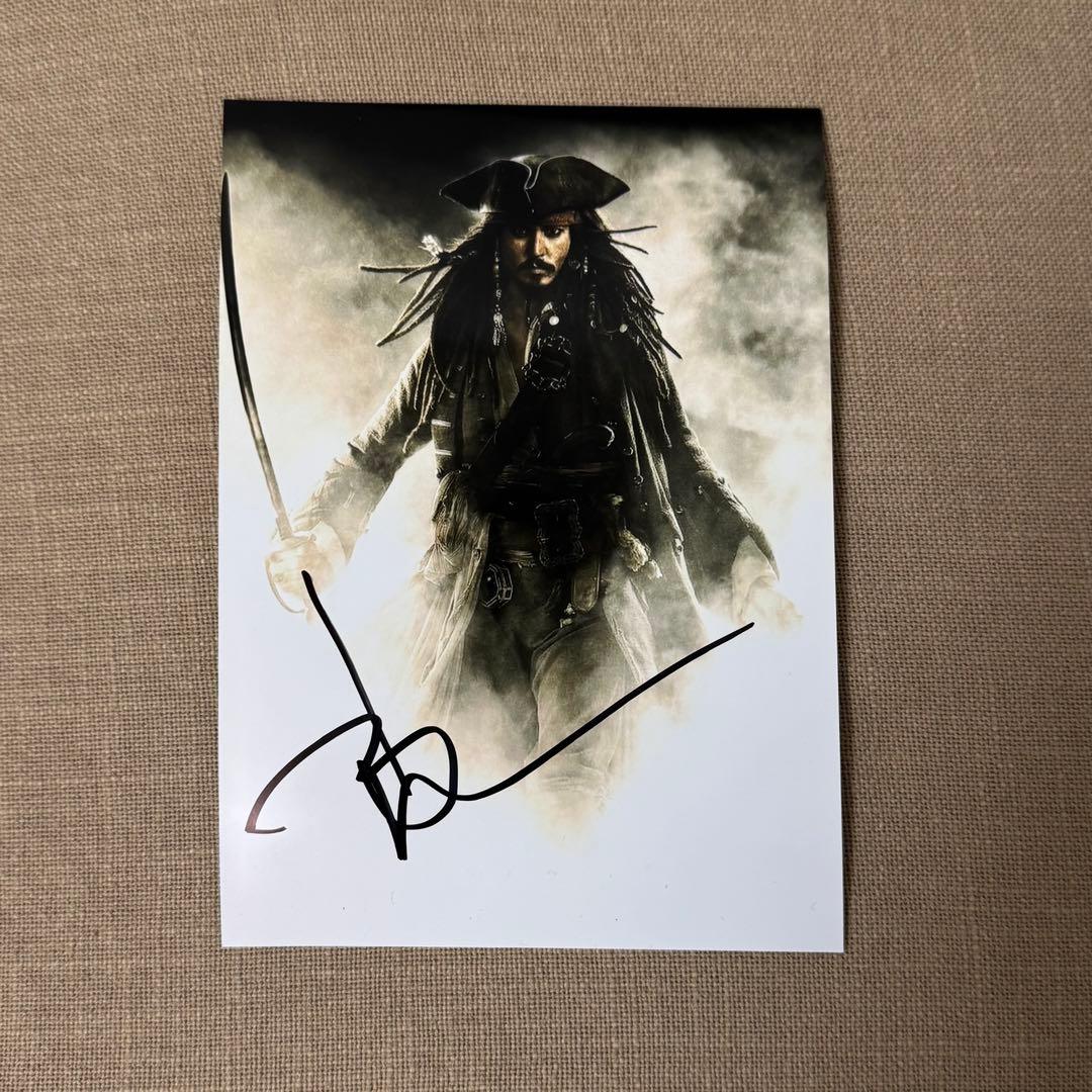 東京コミコン2025 ジョニーデップ 直筆サイン写真 証拠有り