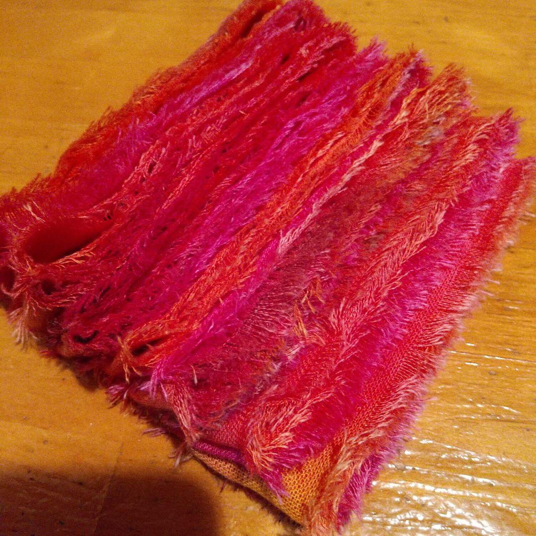 ちょここ。30，ジャンクジャーナル素材。フリンジ加工裂き布リボン