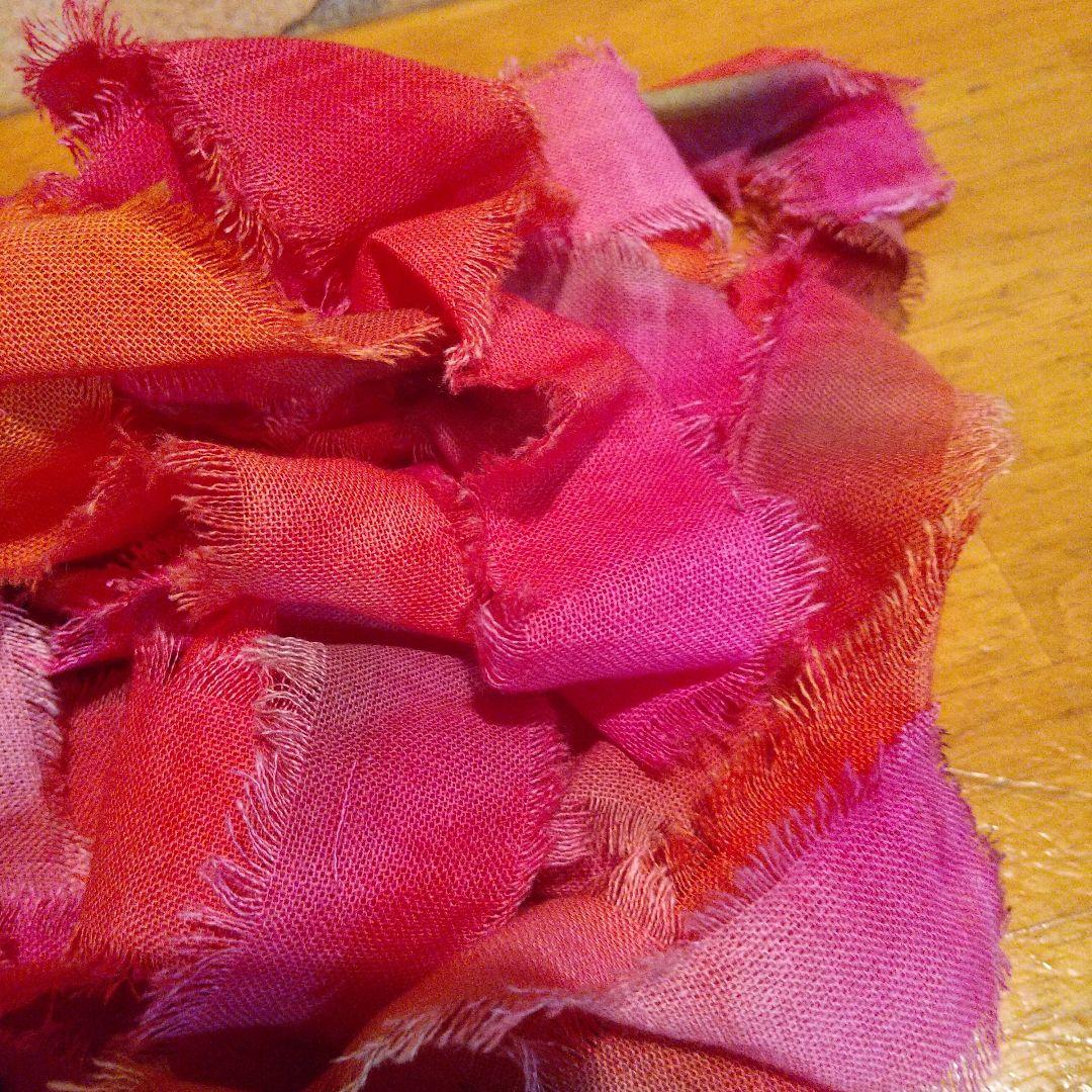 ちょここ。30，ジャンクジャーナル素材。フリンジ加工裂き布リボン