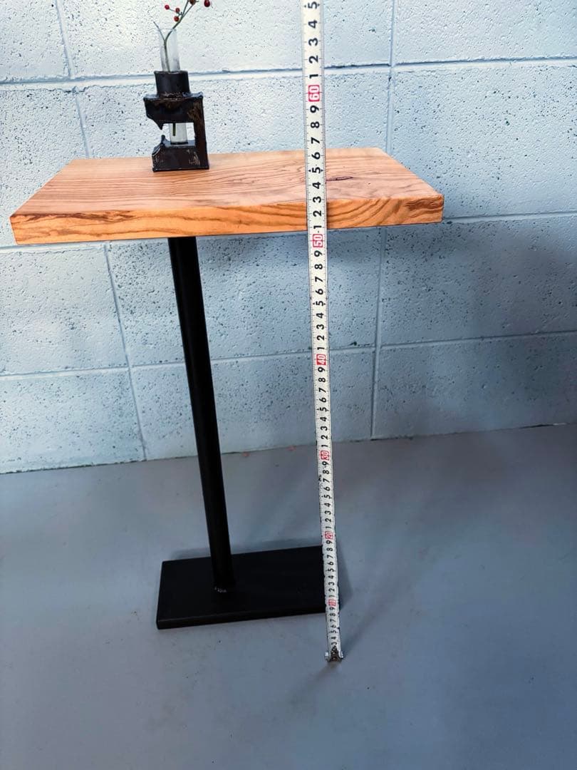 桜材サイドテーブル　コーヒーテーブル　ナイトテーブル　観葉植物置き台