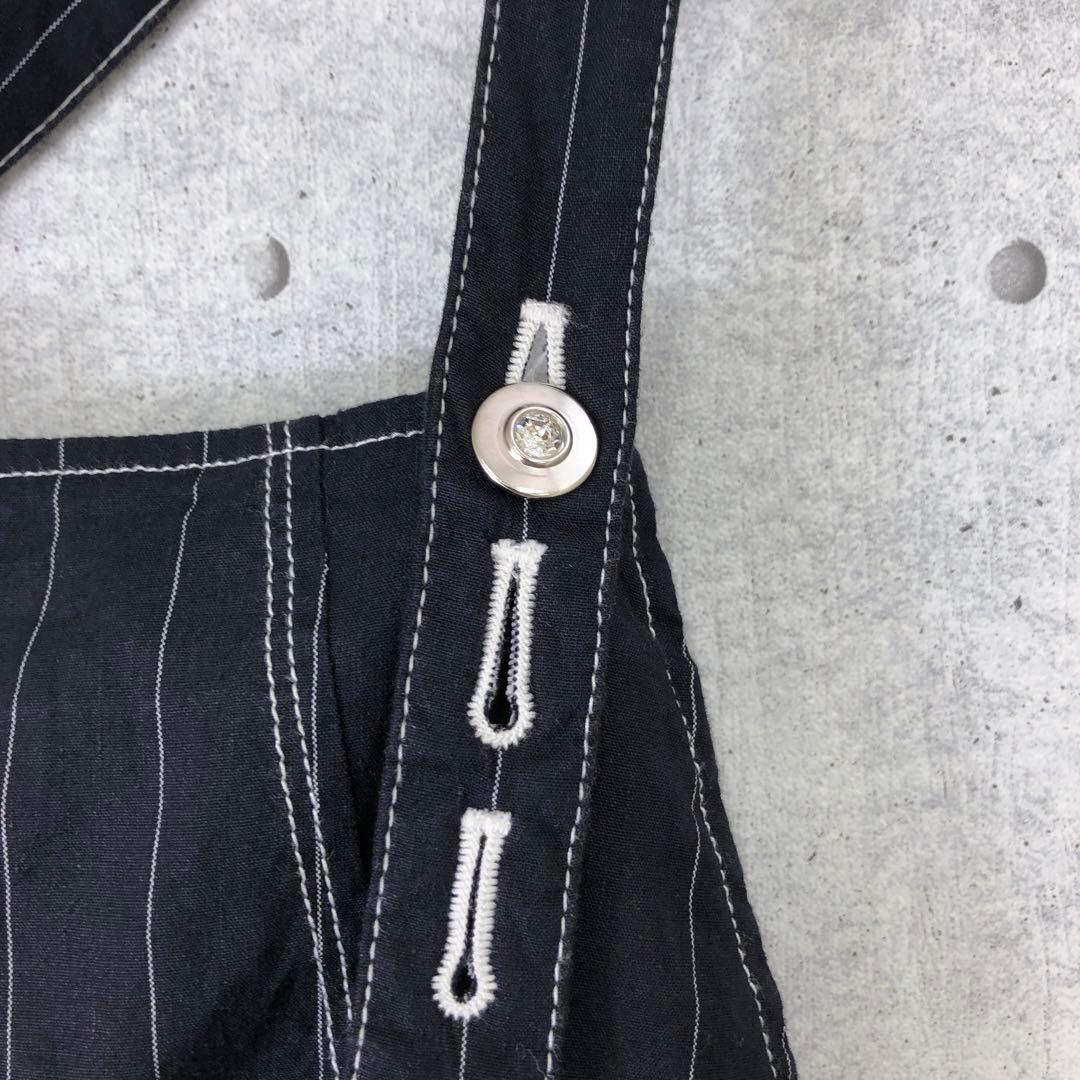 エムズグレイシー オーバーオール サロペット オールインワン 36 S 紺 白