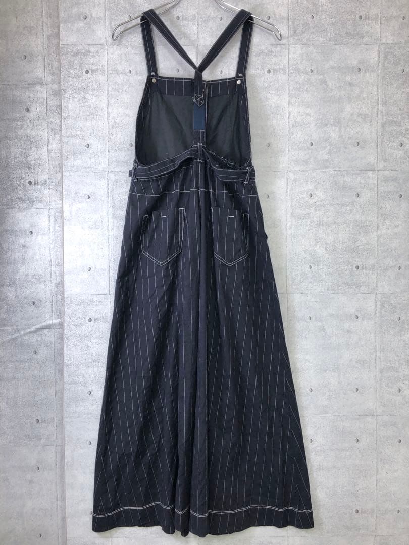 エムズグレイシー オーバーオール サロペット オールインワン 36 S 紺 白
