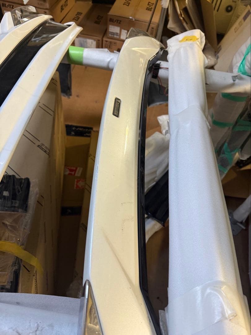 ホワイト エアロパーツ リアバンパー