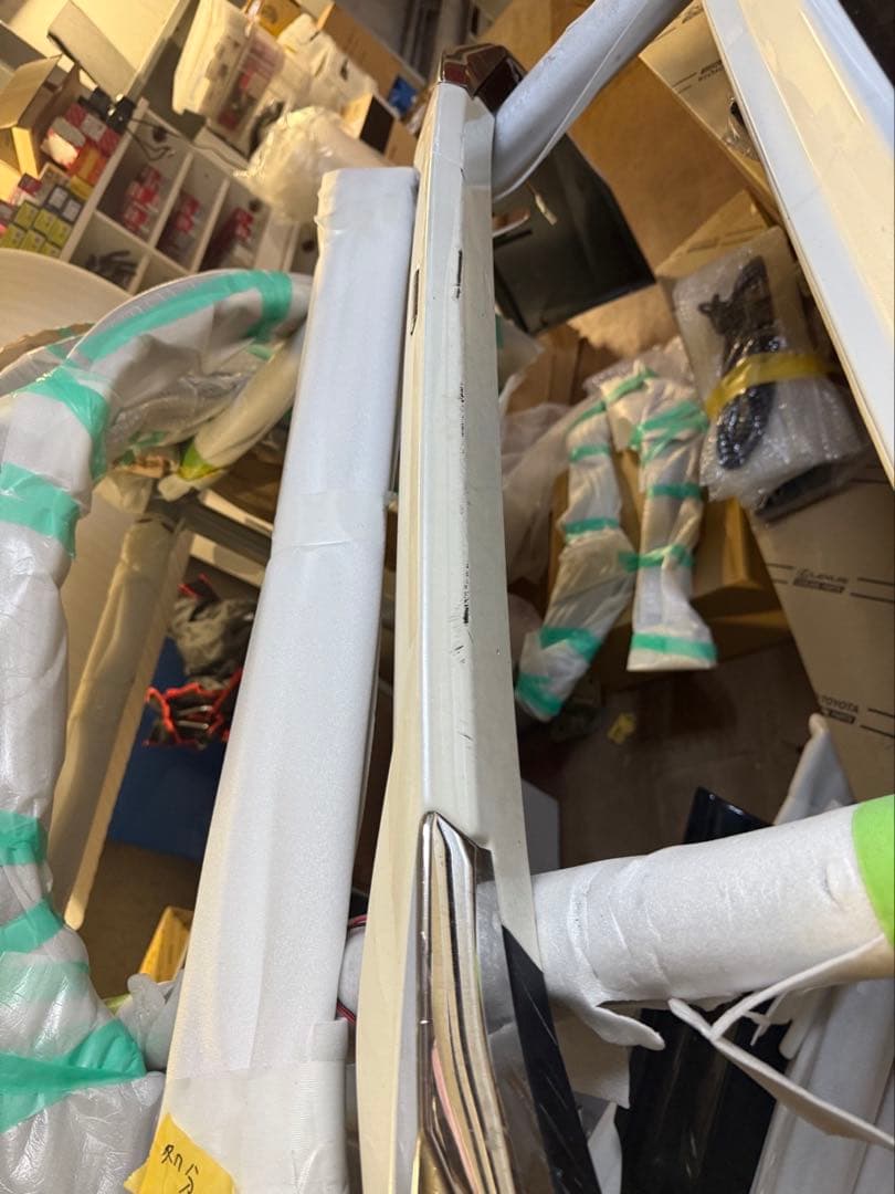 ホワイト エアロパーツ リアバンパー