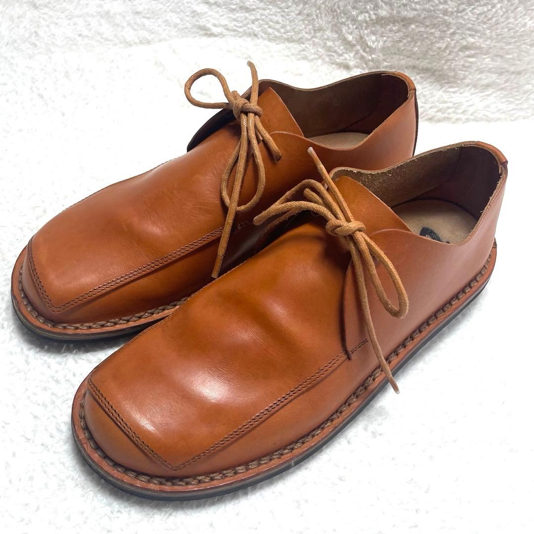 trippen レザーシューズ SHEET-PULLレースアップ ブラウン 38