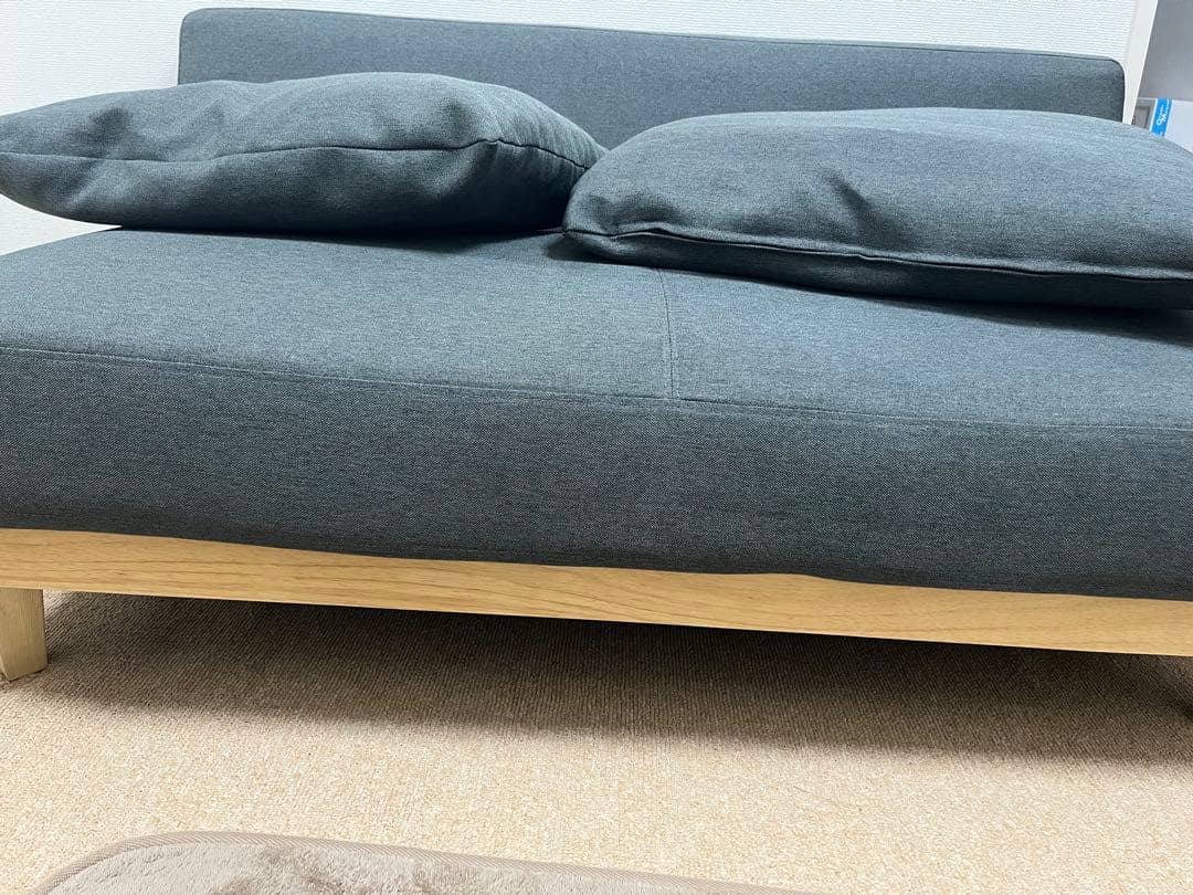 10/20まで　値下げします　ソファ ソファー 2人掛け クッション付き 北欧