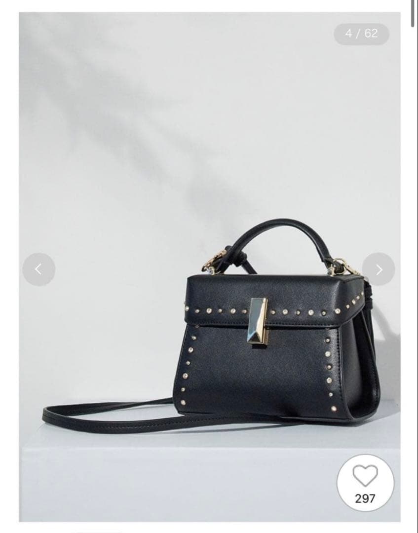 CELFORDリュタン ビジュースタッズポシェット ブラック