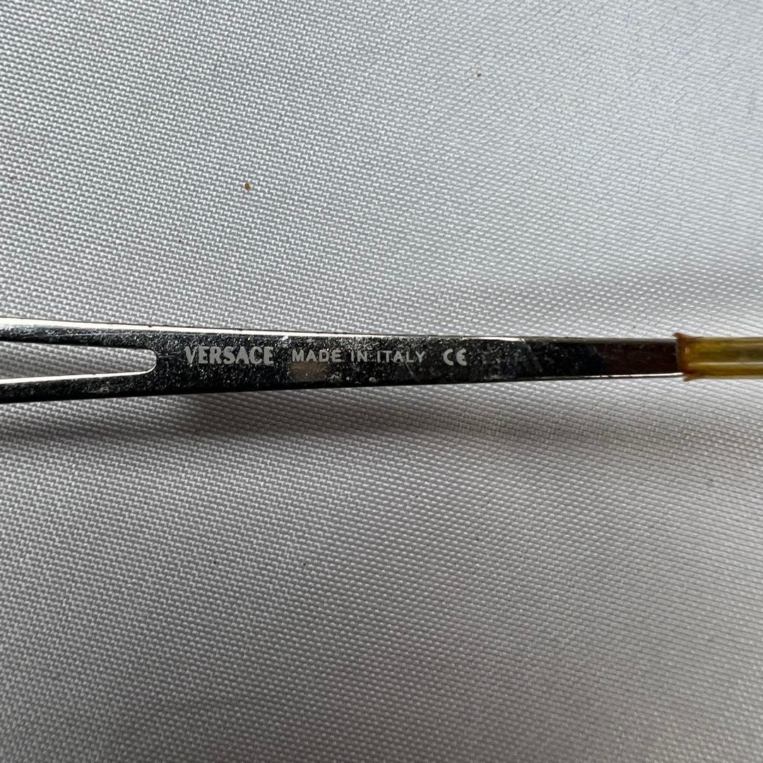 小物 VERSACE medusa square sunglasses silver