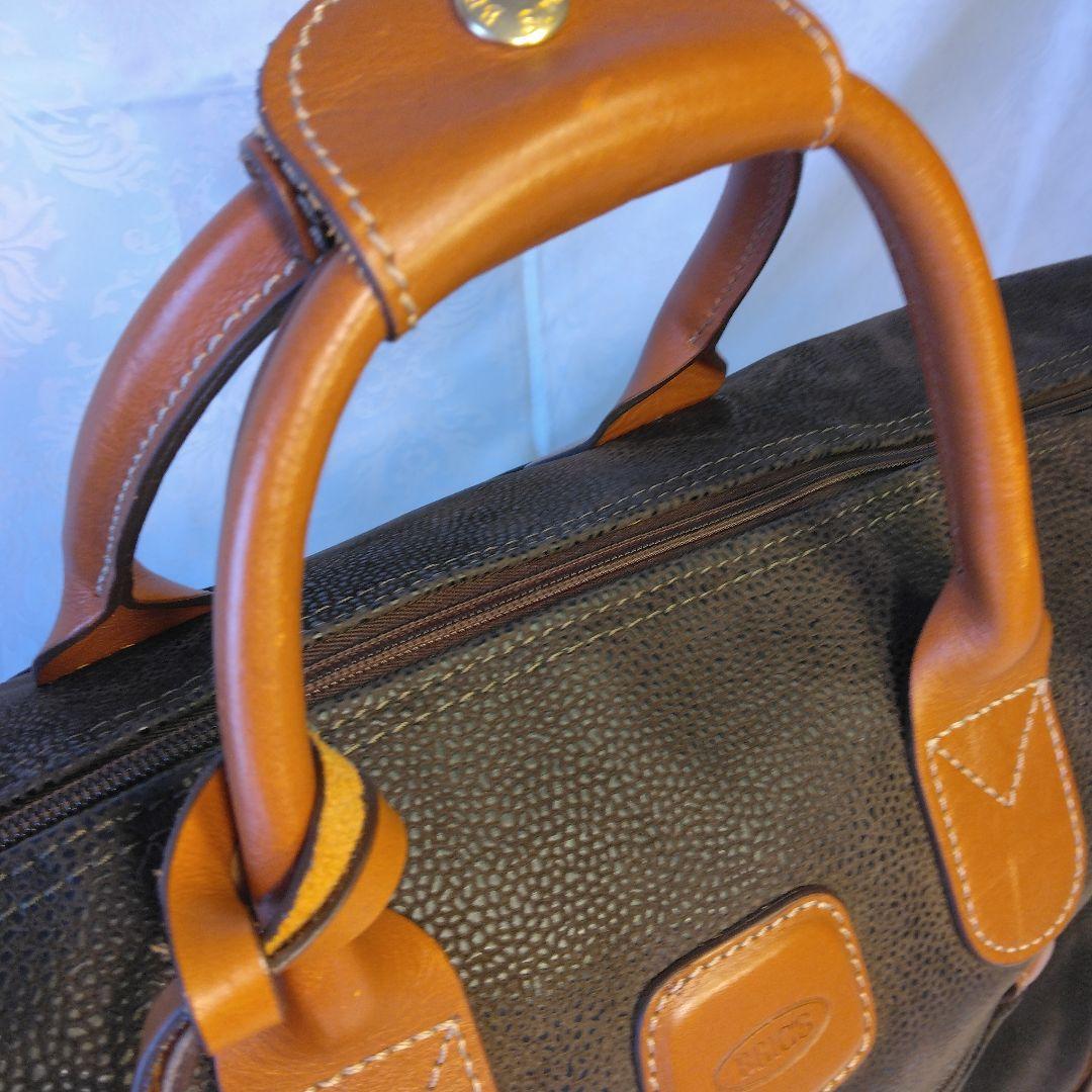 BRIC'S ブリックス ダークブラウン ２WAY ボストンバッグ オールレザー