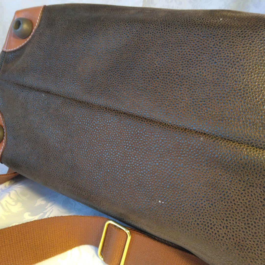 BRIC'S ブリックス ダークブラウン ２WAY ボストンバッグ オールレザー