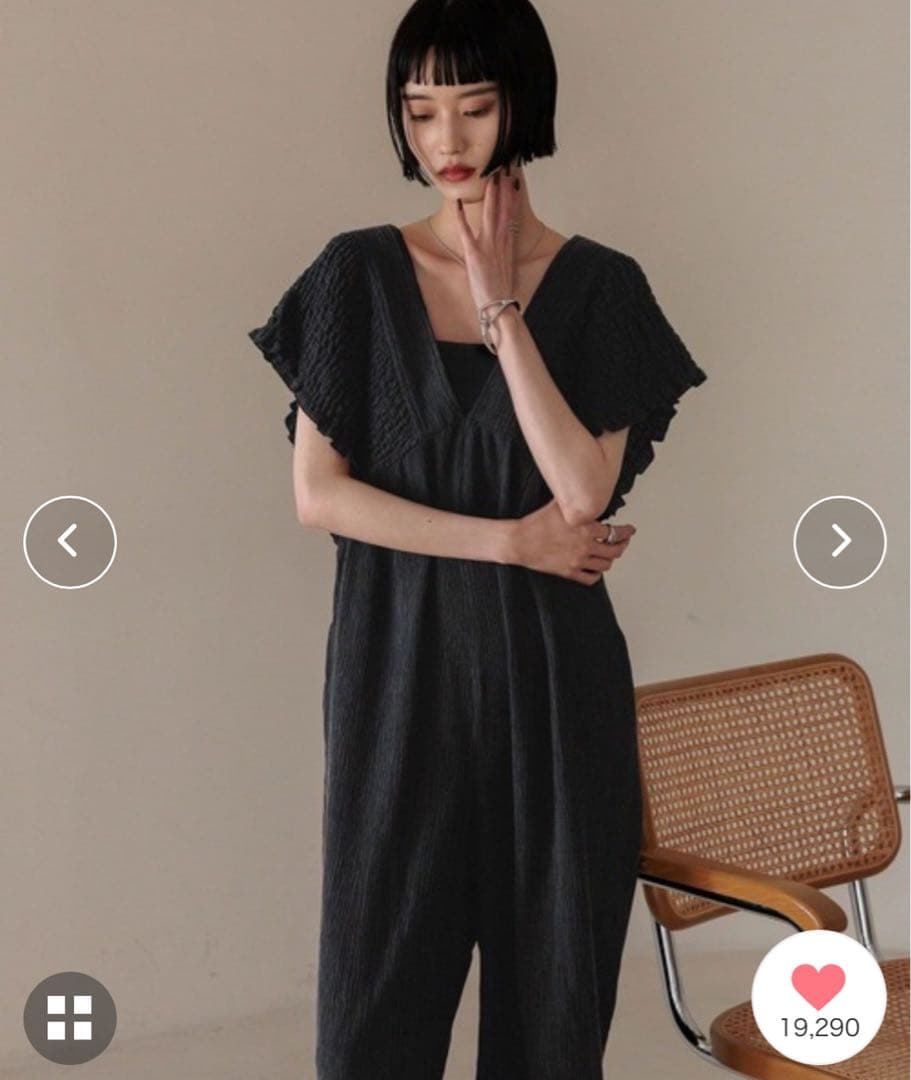 新品未使用 LOWRYSFARM ヨウリュウシャーリングサロペット M ブラック