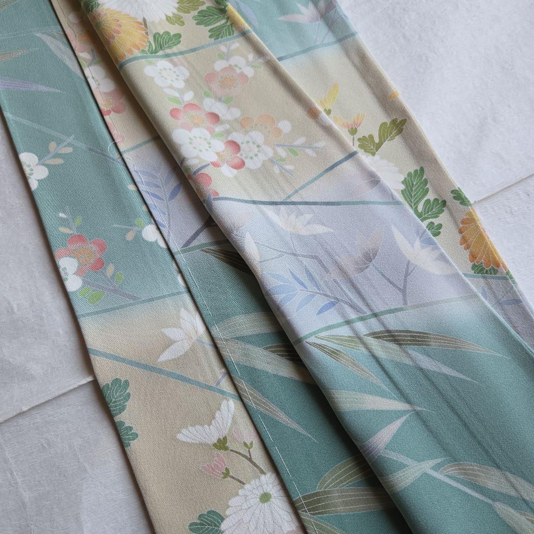 作家物　はんなりとした品の良さ　水浅葱色の染め訪問着