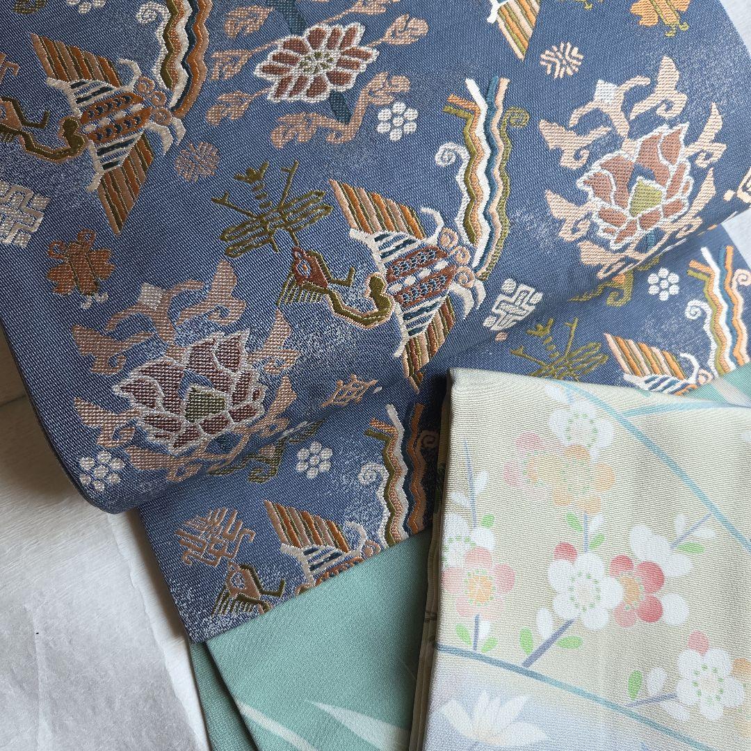 作家物　はんなりとした品の良さ　水浅葱色の染め訪問着