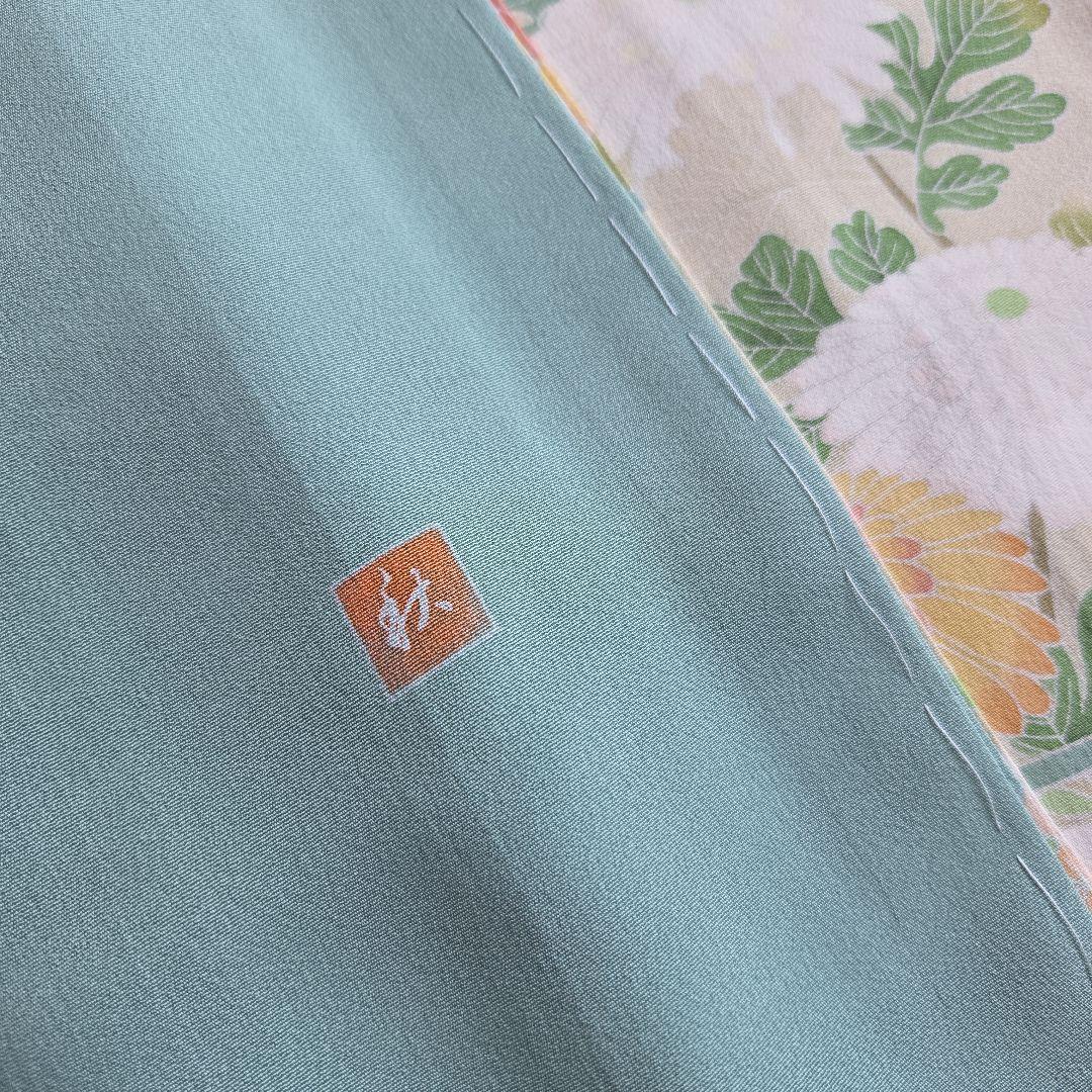 作家物　はんなりとした品の良さ　水浅葱色の染め訪問着