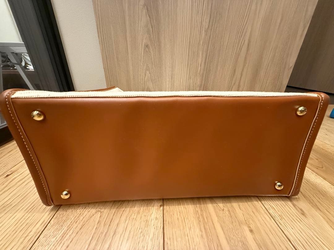 【ぽんU・x・U】 美品　SEVEN TEN 馬刺繍 トートバッグ　大