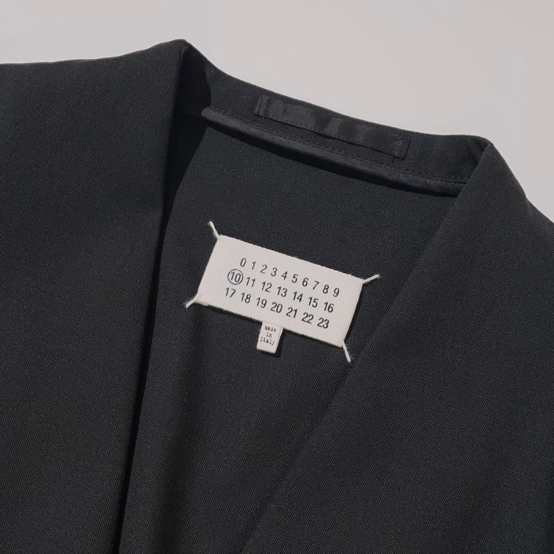 19aw Maison Margiela 10 ウールノーカラージャケット