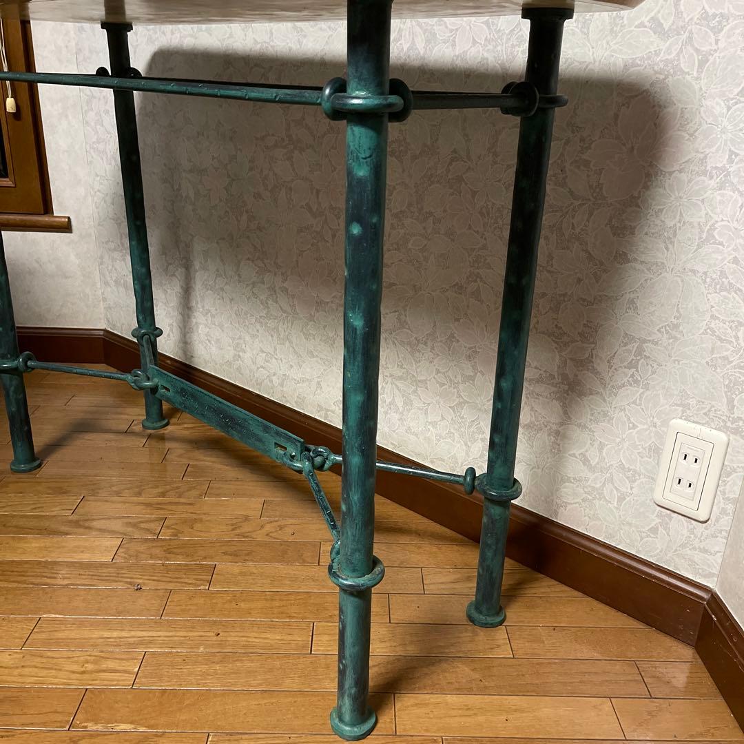 大理石合板の装飾的な長方形テーブル