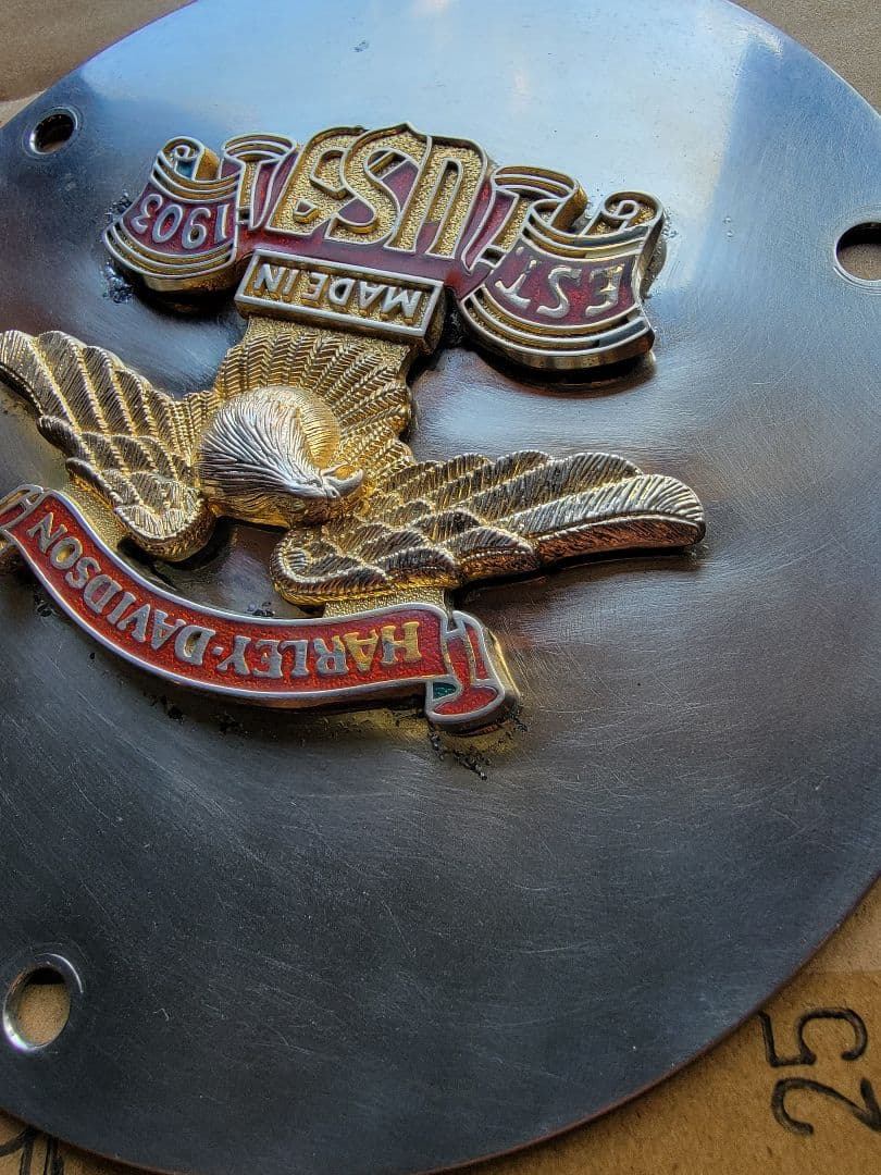 Vintage 77年 FXS 純正 オプション ダービーカバー メダリオン