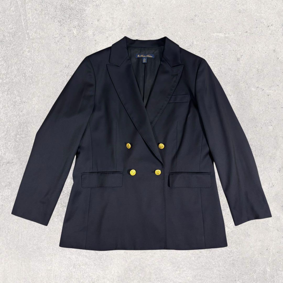 ちぇぶおブルックスブラザーズ 紺ブレ 金ボタン ダブル ロロピアーナ