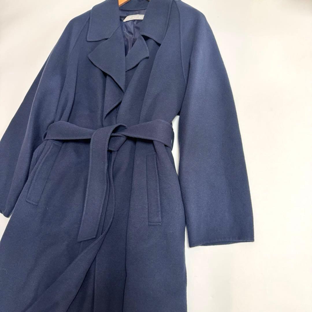 ICB 【マガジン掲載】ウールリバー ロングトレンチコート　46 大きいサイズ