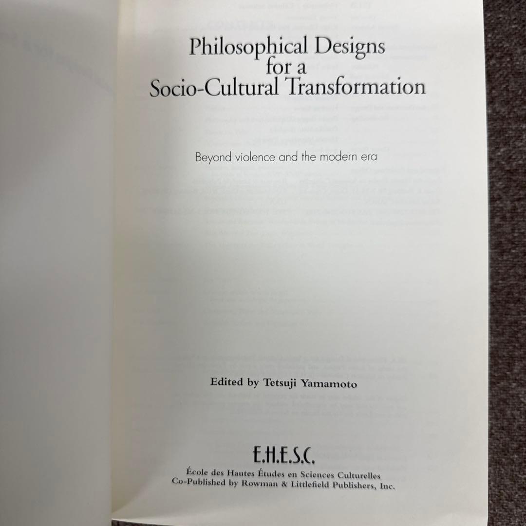 洋書 Philosophical Designs for a Socio-Cultur