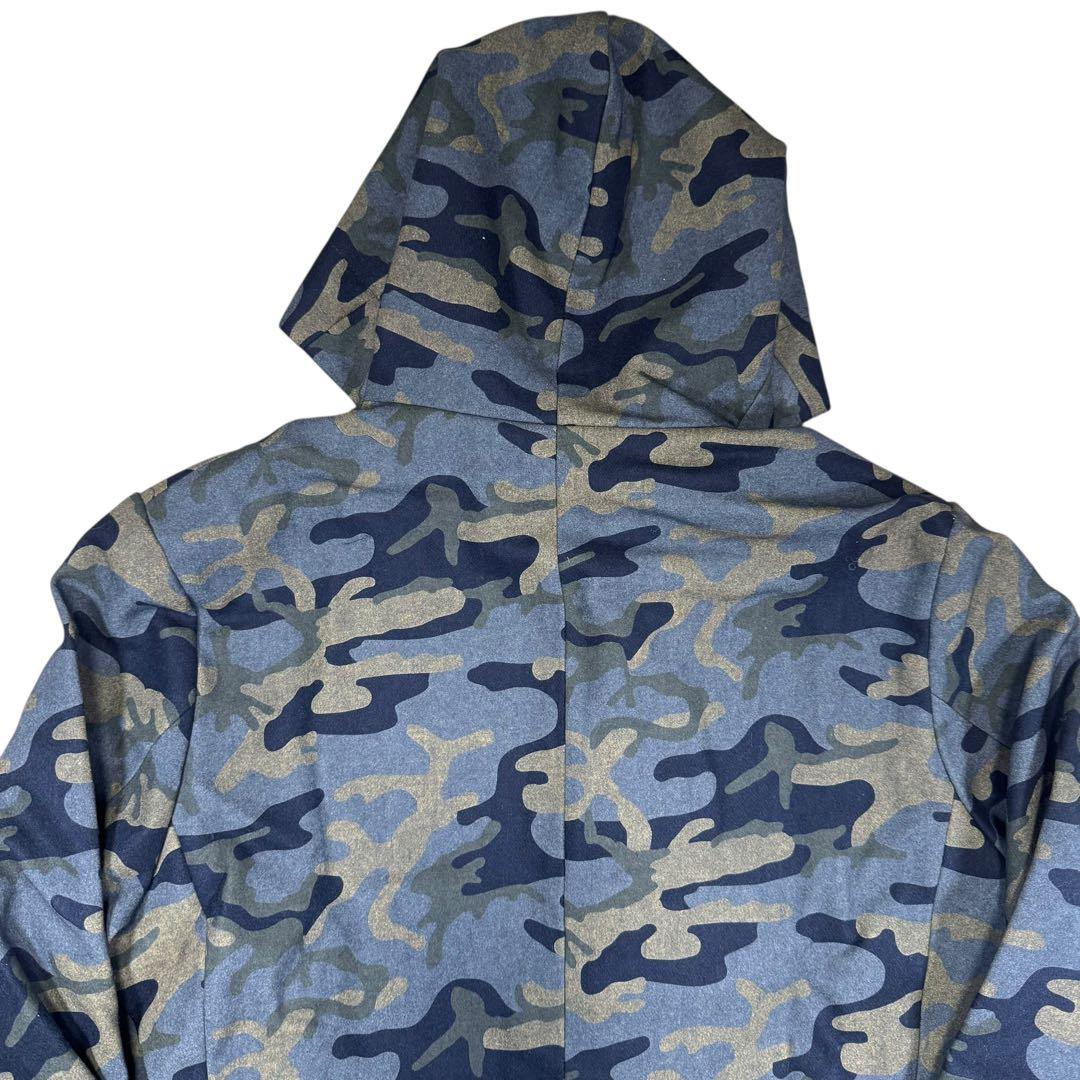 【新品】1piu1uguale3ウノピゥウノ迷彩柄フーデッドコート/カモフラ系7