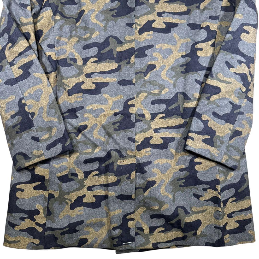 【新品】1piu1uguale3ウノピゥウノ迷彩柄フーデッドコート/カモフラ系7