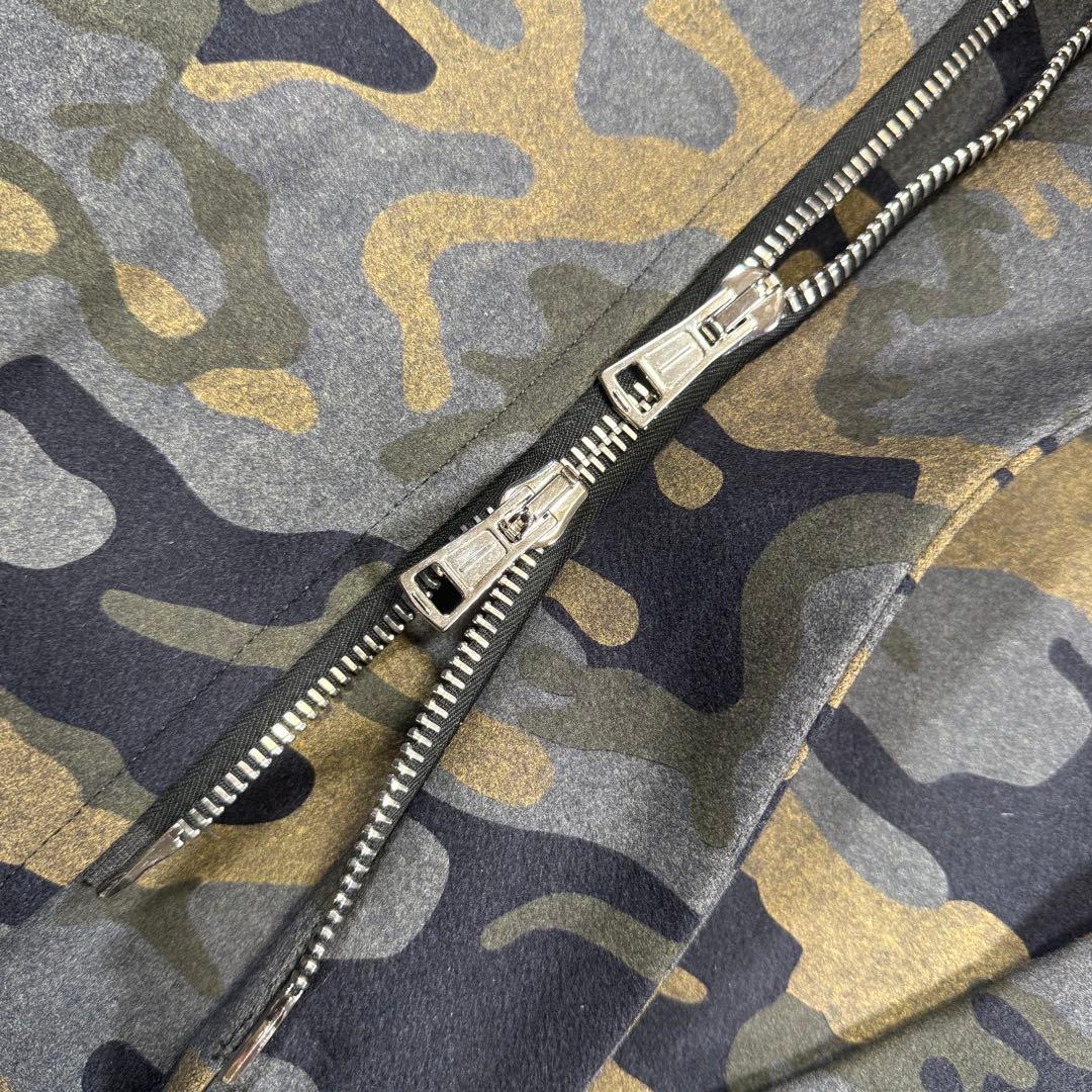 【新品】1piu1uguale3ウノピゥウノ迷彩柄フーデッドコート/カモフラ系7