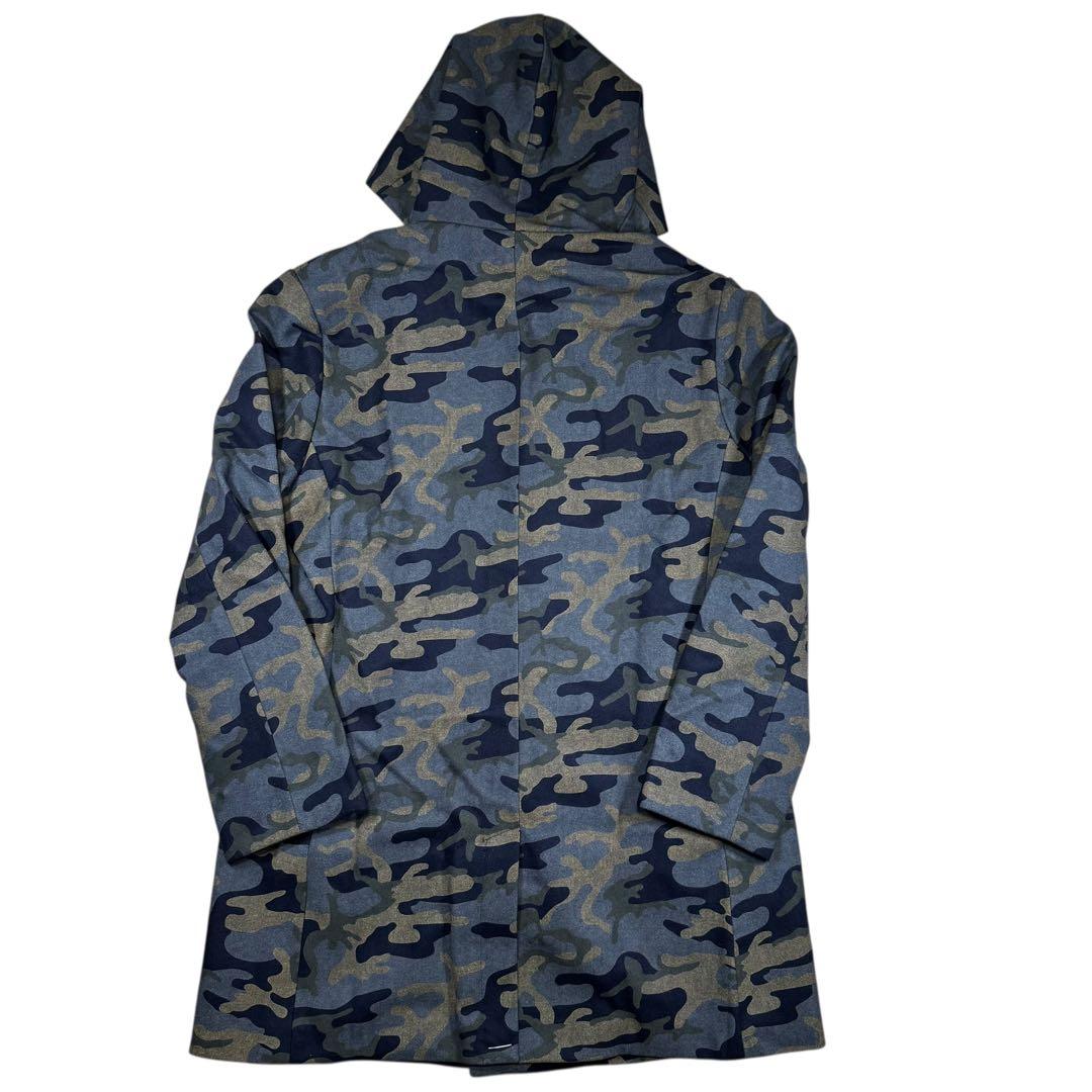 【新品】1piu1uguale3ウノピゥウノ迷彩柄フーデッドコート/カモフラ系7